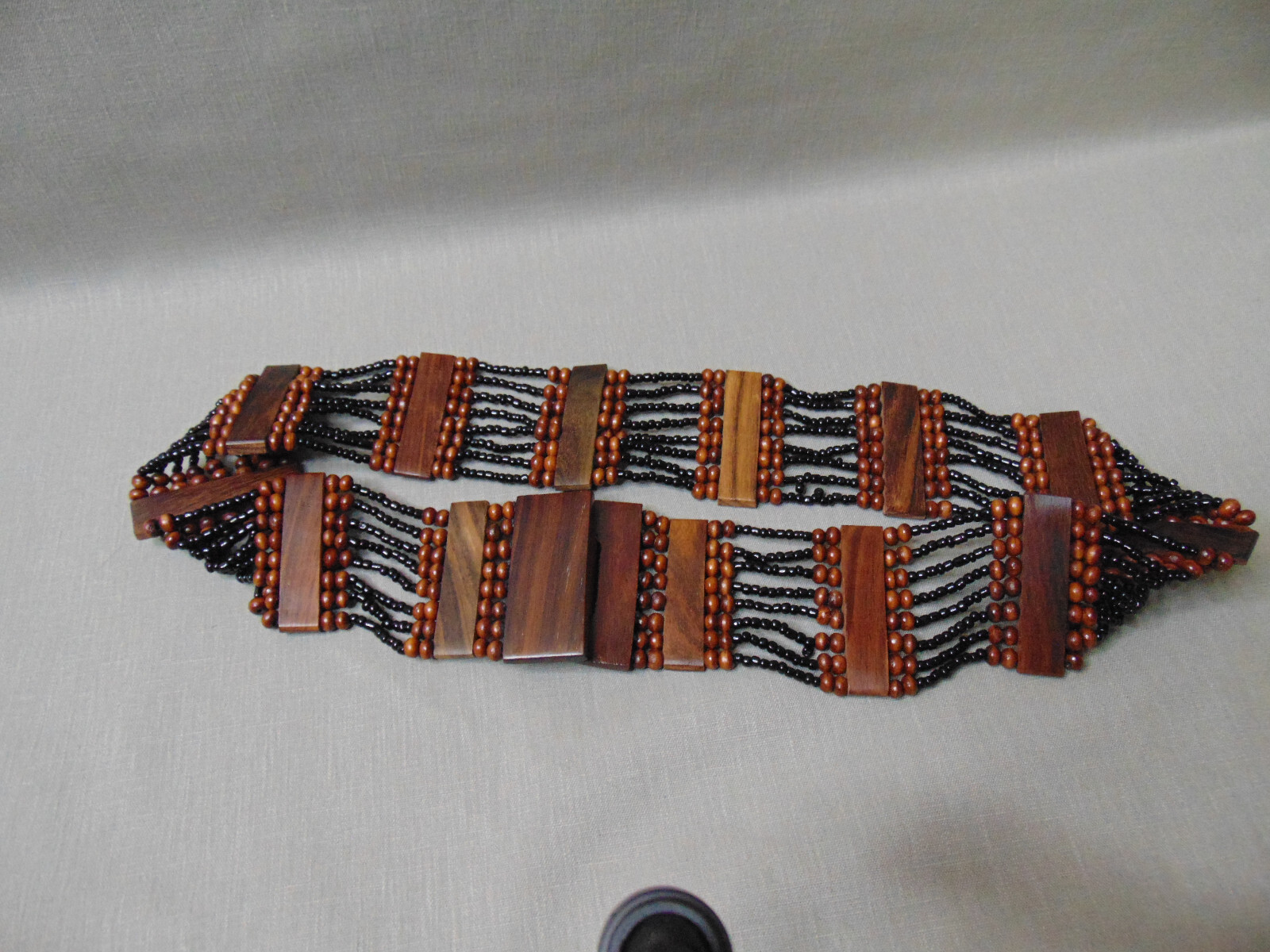 Wood and Beaded Womans Belt - image 3