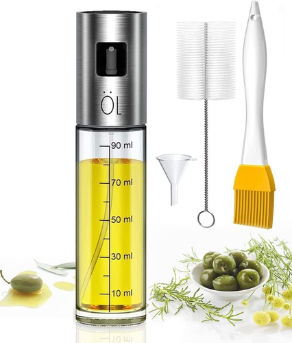 Oil Sprayer Mister Glass Bottle 100Ml for Cooking, Salad, and Barbecue - Picture 9 of 12