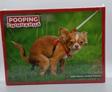 Pooping Chihuahua Puzzle 1000 Pieces Adult Gag Pranks for Adults Funny Puzzle 