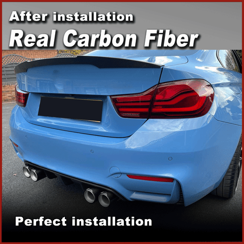 Alerón trasero de carbono borde de demolición alerón alerón trasero para BMW M4 F82 Coupe 2014-2019 - Imagen 3 de 12