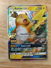 Raichu GX 29/73 Shining Legends- NM Ultra Rare Full Art Pokémon Card 