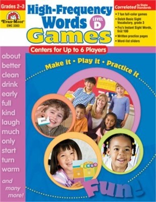 High-Frequency Words Center Games, Level D: Centuers for Up Buch Evan-Moor Corp