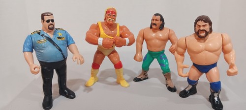Vtg. WWF Hasbro Figure Lot 1990 1991  Hogan Jake T...