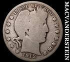 1912 Barber Half Dollar- Silver- Scarce Better Date No Reserve #J4575