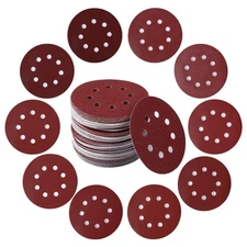 100PCS 5 Inch 8 Holes Sanding Discs 60 120 240 400 600 800 1000 1200 1500 200...