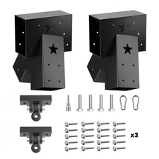 Heavy Duty Swing Set Brackets Kit with 2 A-Frame Brackets and 2 Swing Hangers...