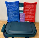 VTG 1997 Pyrex Portables 3 QT Baking Dish Carry Case Hot Cold Packs Lid 5 Piece