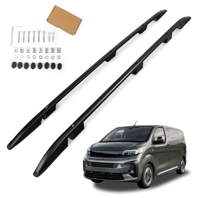 Roof Rails for Vauxhall Zafira-e Life I (K0 | V) H1 Medium (L2 M) 2021-2024 Black