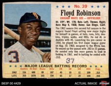 1963 Post Cereal #39 Floyd Robinson White Sox 1 - POOR