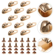 20 Pcs Metal Shoe Buckle Boot Buckle Eyelet Hooks for Hiking Climbing Repair