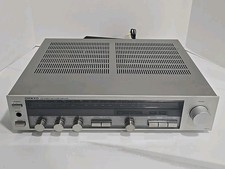 1982 Onkyo FM Stereo / AM Tuner Amplifier TX-11 Silver Face Made In Japan WORKS