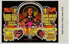 BLACK SABBATH JAMES GANG LOVE Fillmore SF 1970 Concert TICKET SALE! MINT!
