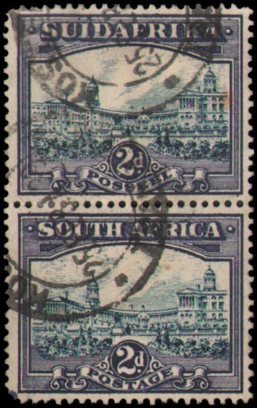 South Africa #37 Used vertical pair