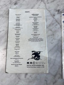 Criticom Sega Saturn MANUAL ONLY (Cover separated missing back) MO12726