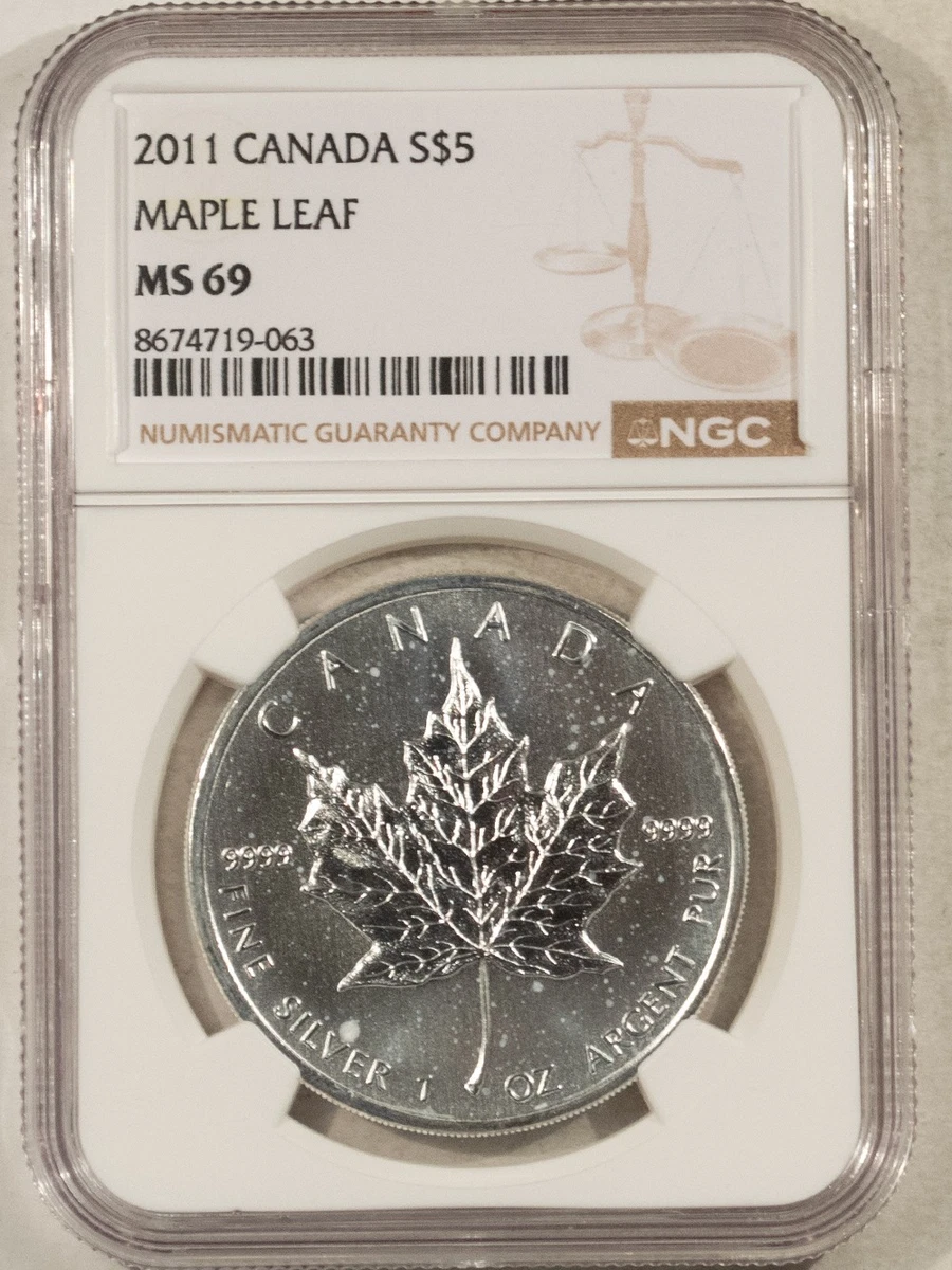 銀貨 2022  Maple Leaf MS69 a 銀貨 2022 Maple Leaf MS69 a 銀貨 2022 Maple Leaf MS69 a 1 oz