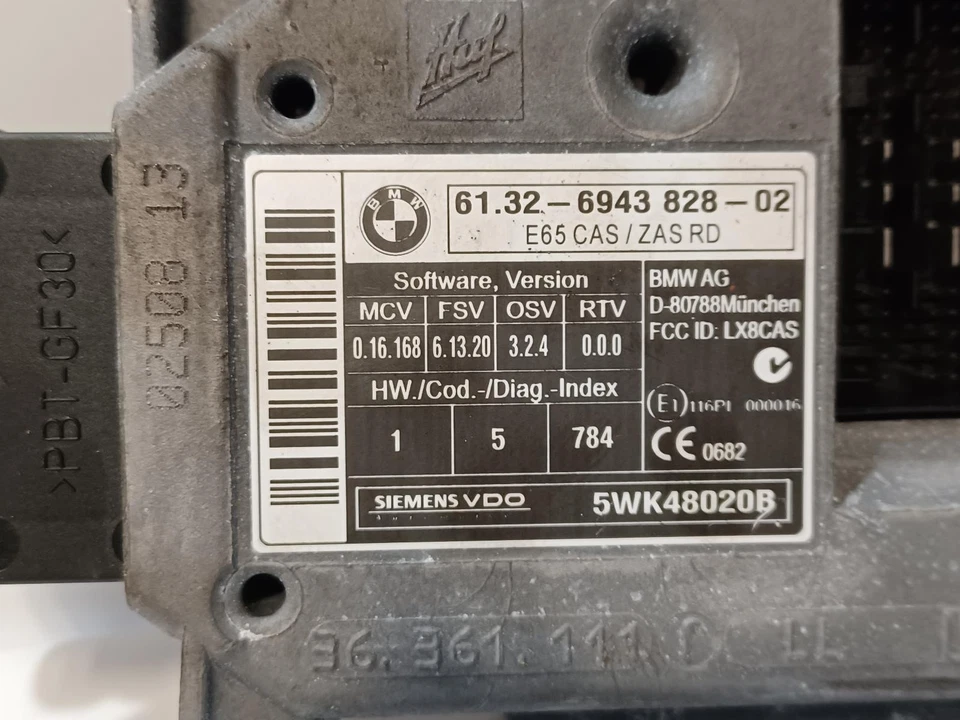 Interruptor de encendido usado se adapta a: BMW 750I Grado A 2008 Foto 3 de 4