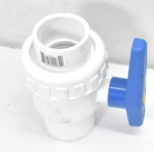 Praher Union Socket Single Slip Ball Valve 2-1/4" 150-010 PVC TSUP Series