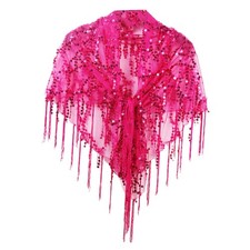 Women Shawl Wrap Ladies Soft Sequin Bridal Shawl for Evening Festival Summer