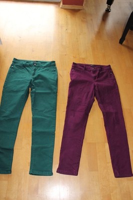 2x 7/8 Laura Torelli Jeans, normaler Schnitt stretch Gr. 38 (S/M) tolle Farben