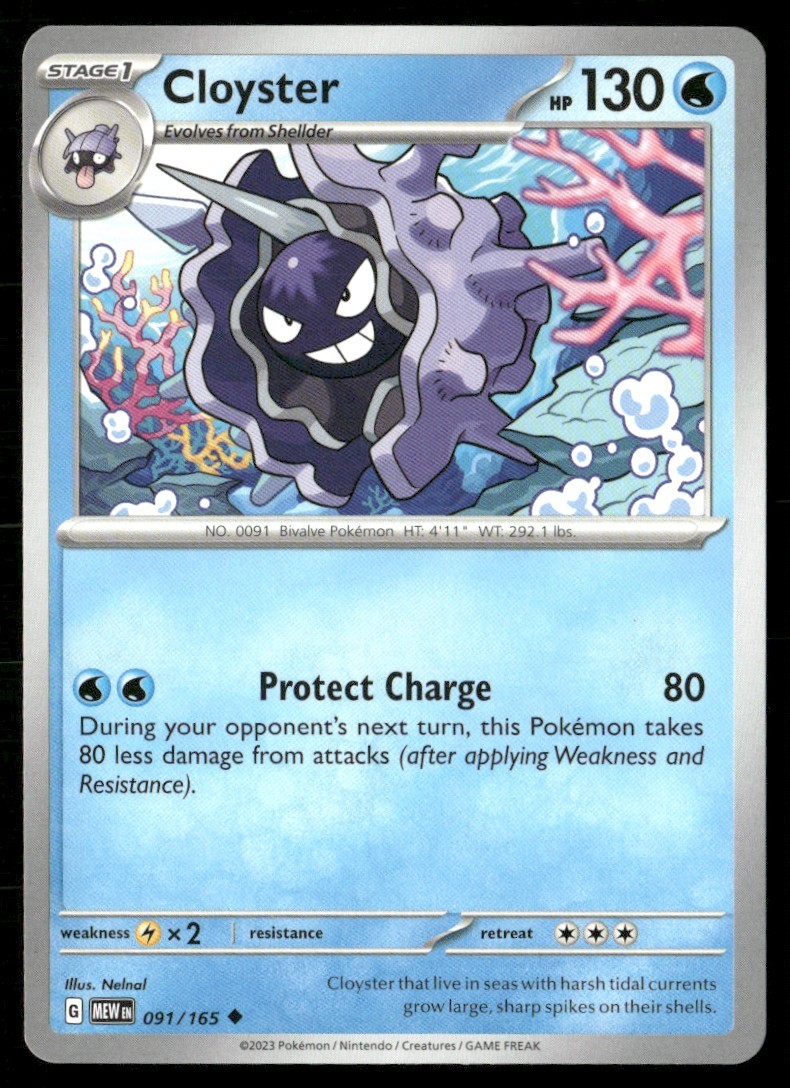 2023 SCARLET & VIOLET SERIES - SCARLET & VIOLET - 151 CLOYSTER UNCOMMON #91
