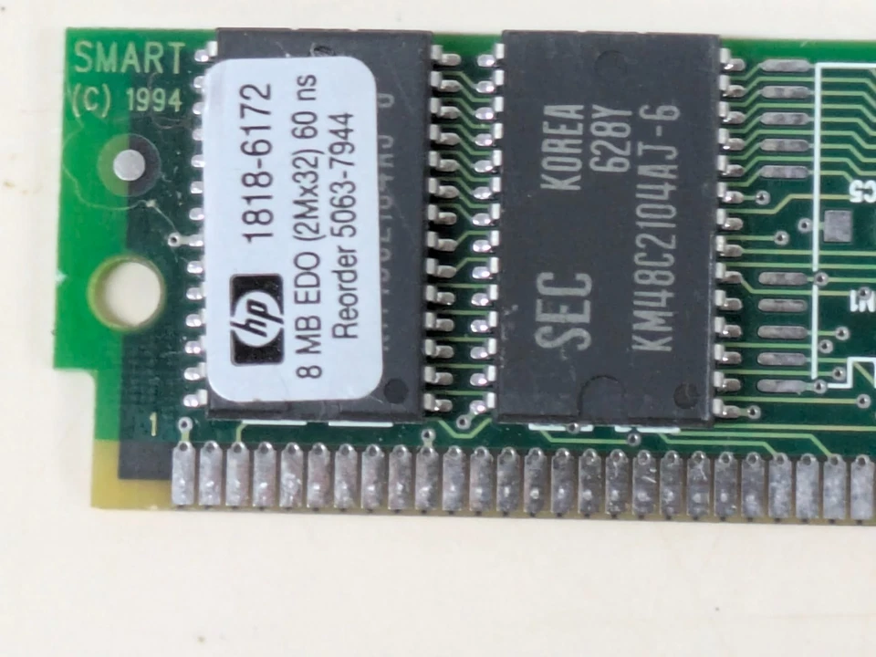 HP A1216-60001 1818-6172 5063-7944 8MB EDO 60NS SIMM 72 PIN DESIGNJET PRINTER - Image 2 of 4