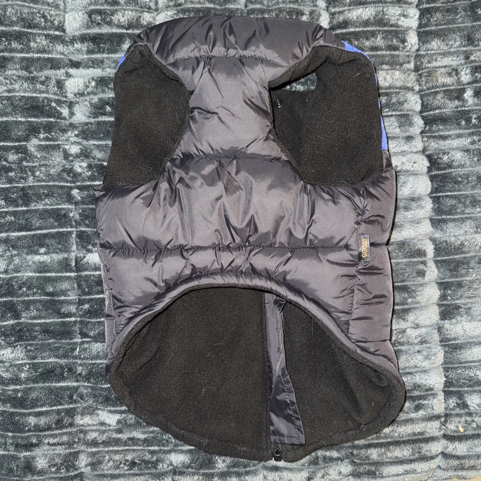 XLarge XL Gooby Puffer Vest Dog Jacket Warm Zip Up Vest Fleece D Ring Leash - Image 4 of 4