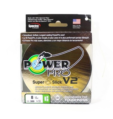 Power Pro Super 8 Slick Version 2 Spectra Linie 8lb by 300yds Aqua (7571)