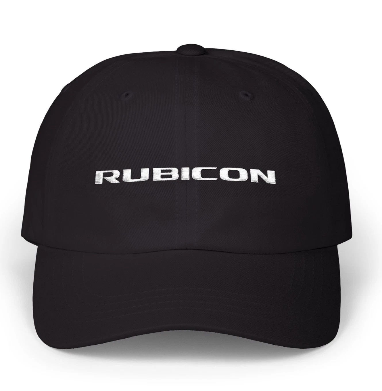 Jeep Wrangler Rubicon Embroidered Emblem / Badge Script on Dad Hat / Cap