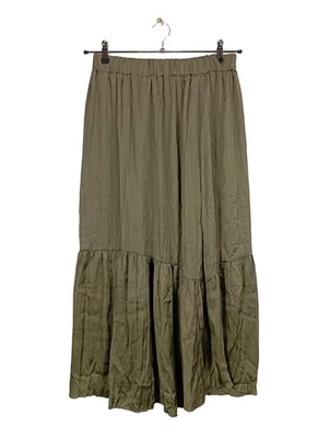 ZARA Jupe taille haute Dames Jupe T EU 38 kaki style décontracté - Photo 1/4