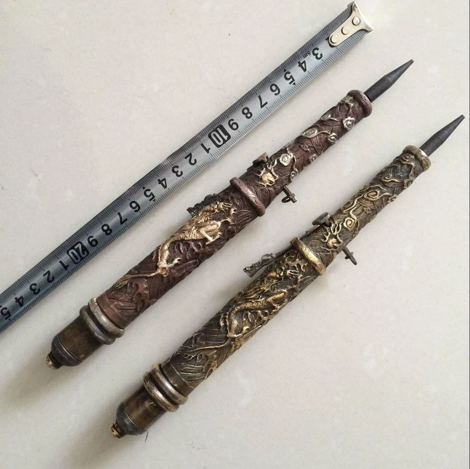 antiguo (2) Las antiguas armas chinas escondidas en la manga brazalete espada Foto 2 de 4