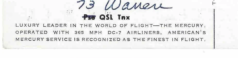 US Sc # 1205 on QSL card Vintage Ham Radio Amateur ,Hempstead, New York  1962 - Image 3 of 3