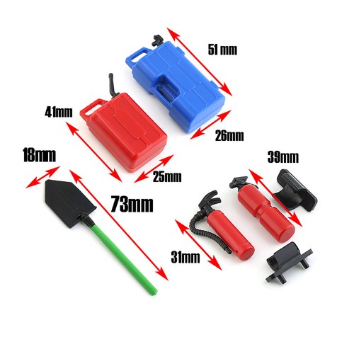 1/10 RC Rock Car Gas Cans Fuel Tank Oil Barrel For 1:10 TRX4 SCX10 Rock Crawler - Picture 6 of 14