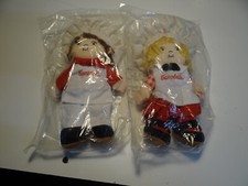 CAMPBELL Soup Kids Boy and Girl CHEF Plush 8 inch Dolls NEW in bags