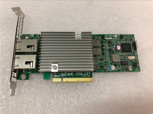 SuperMicro X540-AT2 AOC-STG-I2T 2-port 10GbE Standard Adapter - Picture 1 of 3