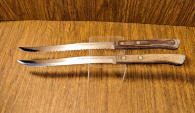 Vintage Flint Stainless Vanadium & Waverly Edge USA Knife Set