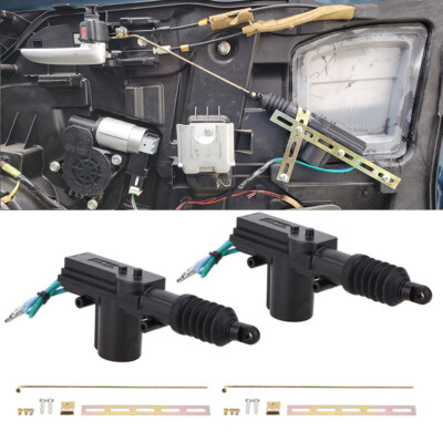 2PCS Universal 2 Wires 12V Car Auto Motor Heavy Duty Power Door Lock Actuator