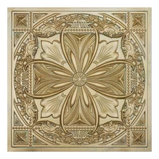 Glue up ceiling tiles interior decorative panel PL10 Brass verdigris 10pcs