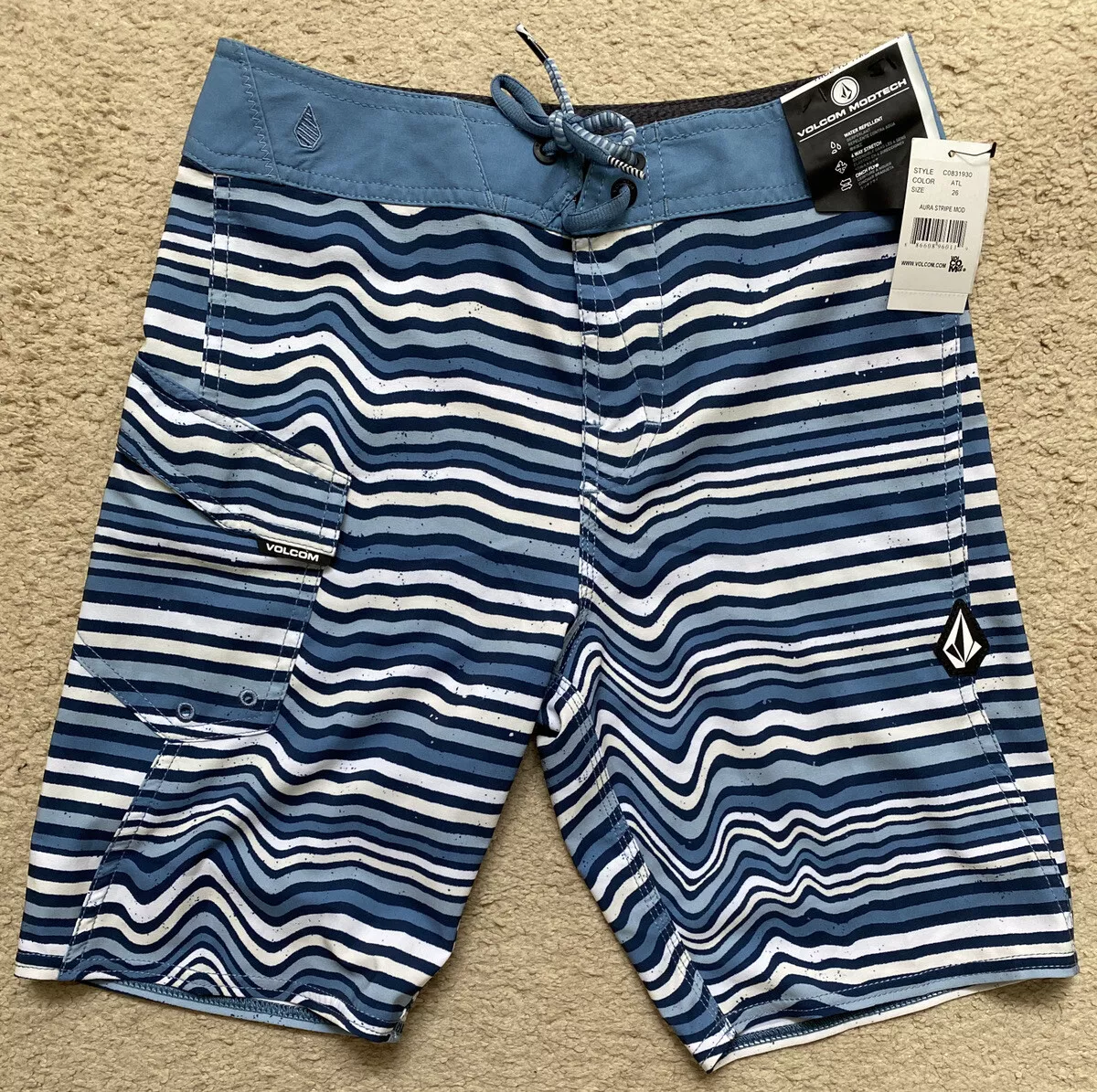 VOLCOM BEACH BOARD SHORTS BOYS SIZE 26 - NEW | eBay