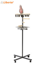 LIBERTA LITTLE T PARROT PARAKEET PLAY STAND WHEELS AFRICAN GREY COCKATOO PERCHES