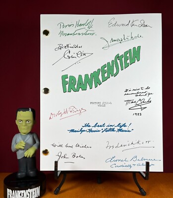 Frankenstein Script Signed- Autograph Reprints- Boris Karloff | eBay