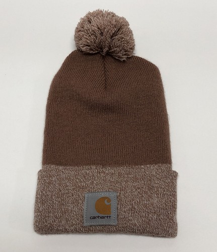 Carhartt Pink Beanie With Pom Pom-One 