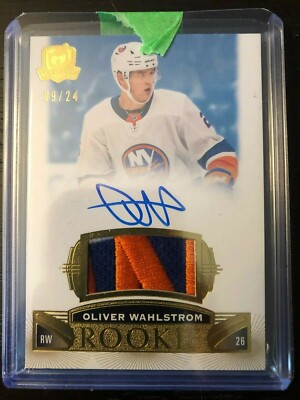 RARE UD THE CUP 2019-20 OLIVER WAHLSTROM ROOKIE RC GOLD #09/24 NEWYORK ISLANDERS