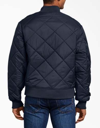 Chaqueta acolchada de diamantes Dickies cazador negra azul marino camuflaje - Imagen 5 de 7