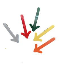 5pcs Cute Duckbill Clip Hairpin Acrylic Hair Clip Accessories Arrowhead Shaped