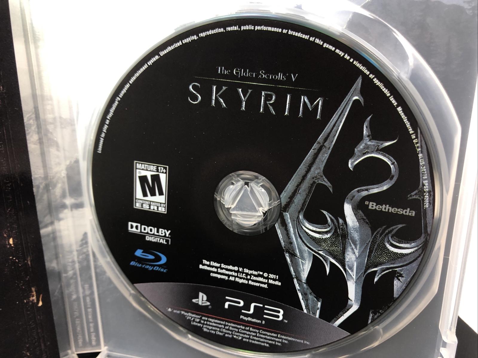 The Elder Scrolls V Skyrim Sony PlayStation 3, 2011 Game PS3 Complete ...