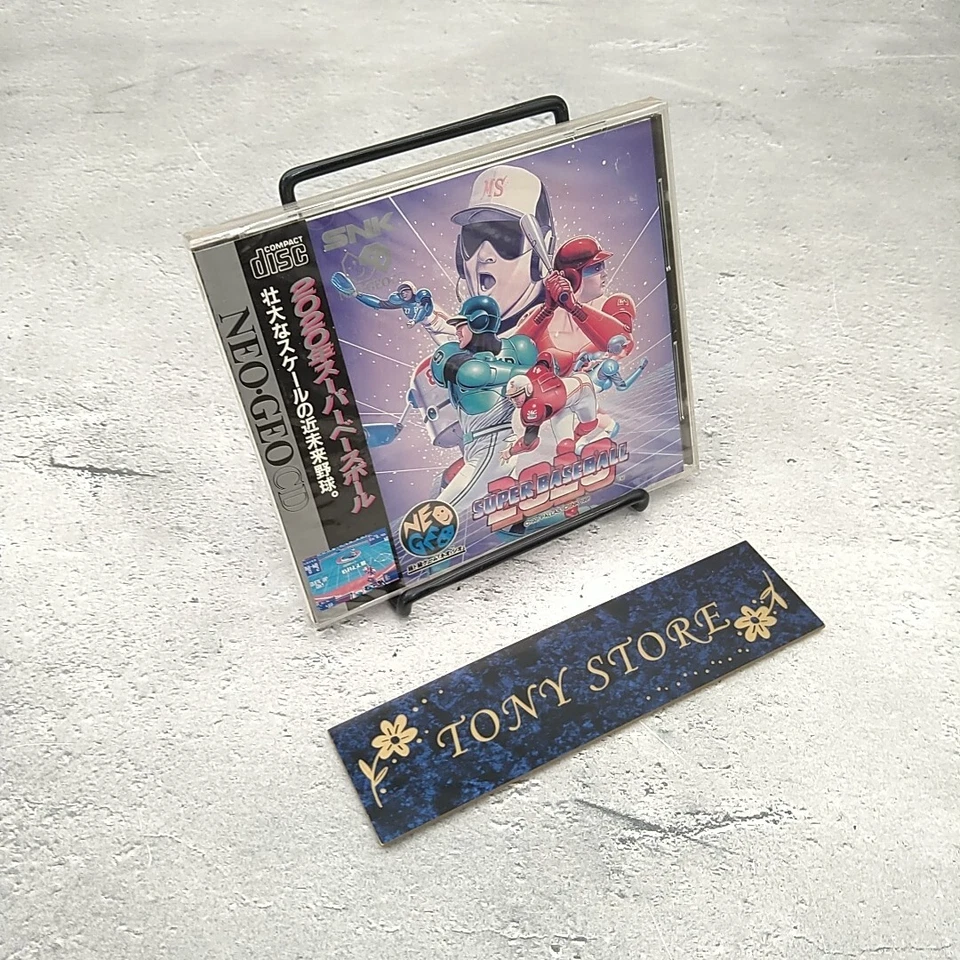 Neo Geo CD 2020 SUPER BASEBALL SNK Japan Action Battle Sports Game Baseball 1995 - Image 4 of 4