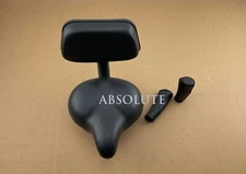 10" LONG BEACH CRUISER SADDLE W/BACK REST & ARTIFICIAL LEATHER GRIPS IN BLACK.