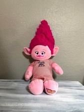 Build A Bear Trolls Princess Poppy Stuffed Doll 23" Pink Plush BABW w/ Outfit