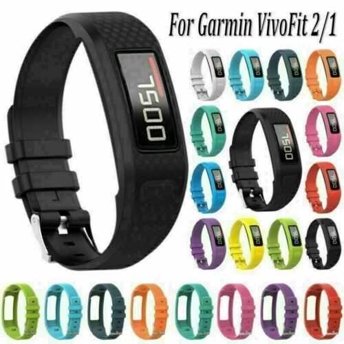 For Garmin VivoFit 2/1 Activity Tracker Silicone Wrist Strap Watch Band Bracelet - Afbeelding 1 van 24