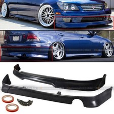 Fit 01-05 IS300 GD GR GRDY Style Front & TR-D Style Rear Bumper Lip Body Kit